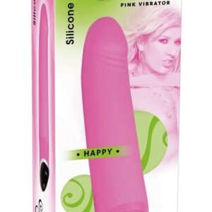 Vibrator „Happy“, 22 cm, mit 7 Vibrationsrhythmen Pink