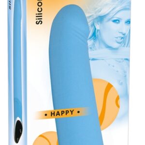 Vibrator „Happy“, 22 cm, mit 7 Vibrationsrhythmen Blau